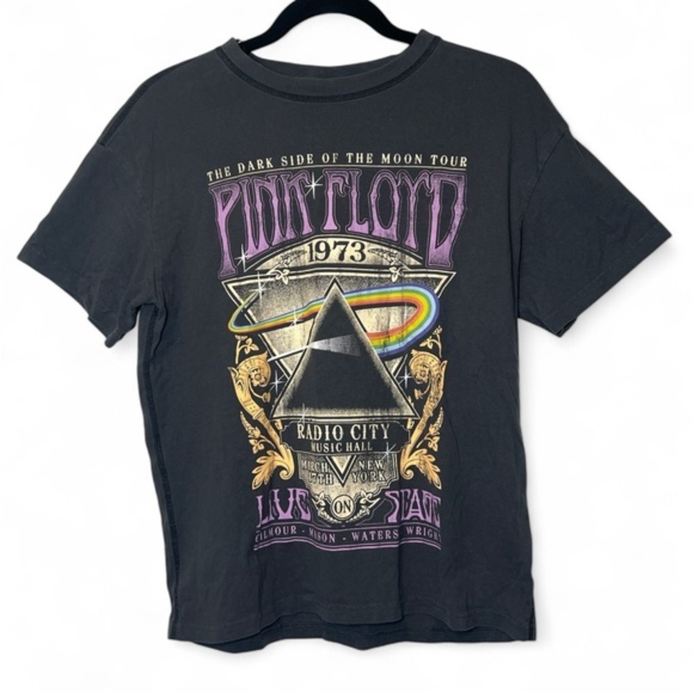 H&M Women XS Pink Floyd March 17 1973 Dark Side Radio City Music Hall T Shirt